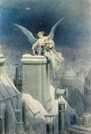 Carte de Noël de Gustave Doré